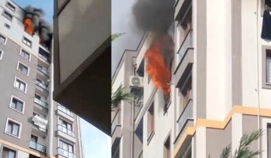 İstanbul Ümraniye’de 11 katlı binada korku dolu anlar: Daire kül oldu!