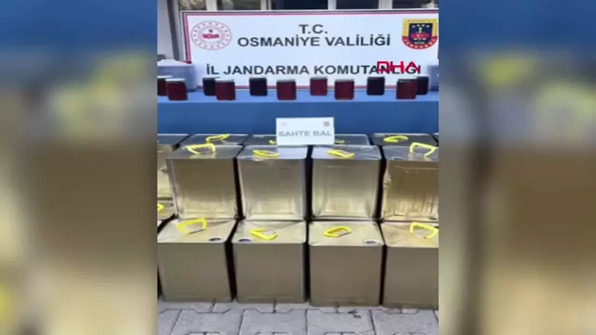 Osmaniye’de 1 Ton Sahte Bal Ele Geçirildi