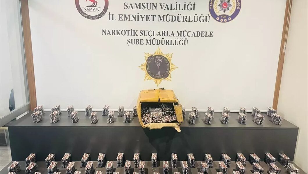 Samsun’da Uyuşturucu Operasyonu: 15 Bin Hap Ele Geçirildi