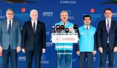 Bakan Uraloğlu, Halkalı-Ispartakule Hızlı Tren Hattı’nda incelemelerde bulundu