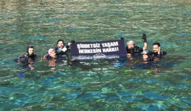Bodrum’da Dalışla Şiddete Hayır