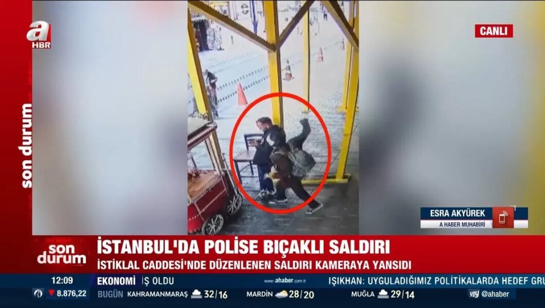 İstanbul’da dehşet anları! Saldırgan polis memurunu boynundan bıçakladı