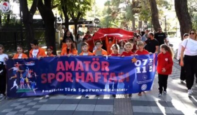 Kırklareli’nde Amatör Spor Haftası Yürüyüşü