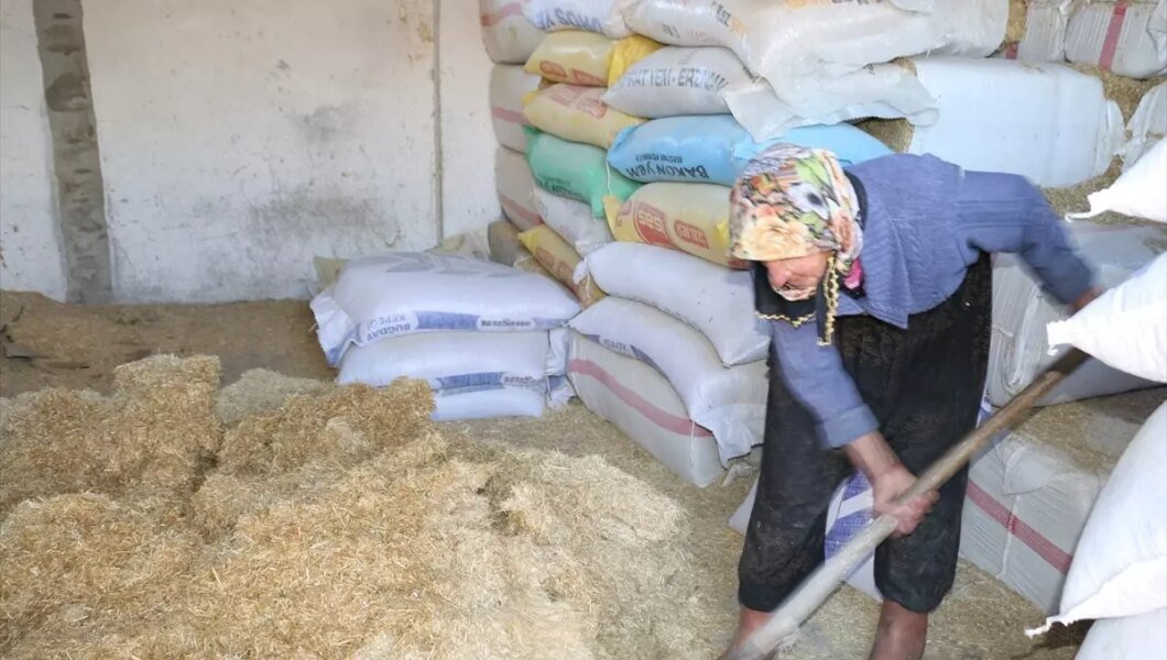 79 Yaşındaki Dilber Çataltepe, Hayvancılıkta Azmiyle Örnek Oluyor