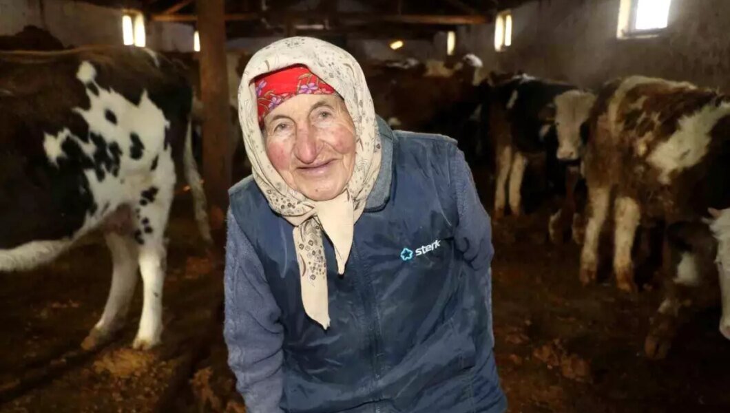 79 Yaşındaki Dilber Nine’nin Hayvancılık Mücadelesi