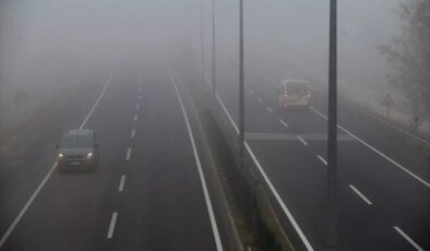 Bolu Dağı’nda Sis Nedeniyle Görüş Mesafesi Düştü