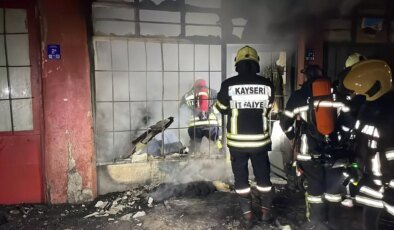 Kayseri’de Ayakkabı İmalathanesinde Yangın