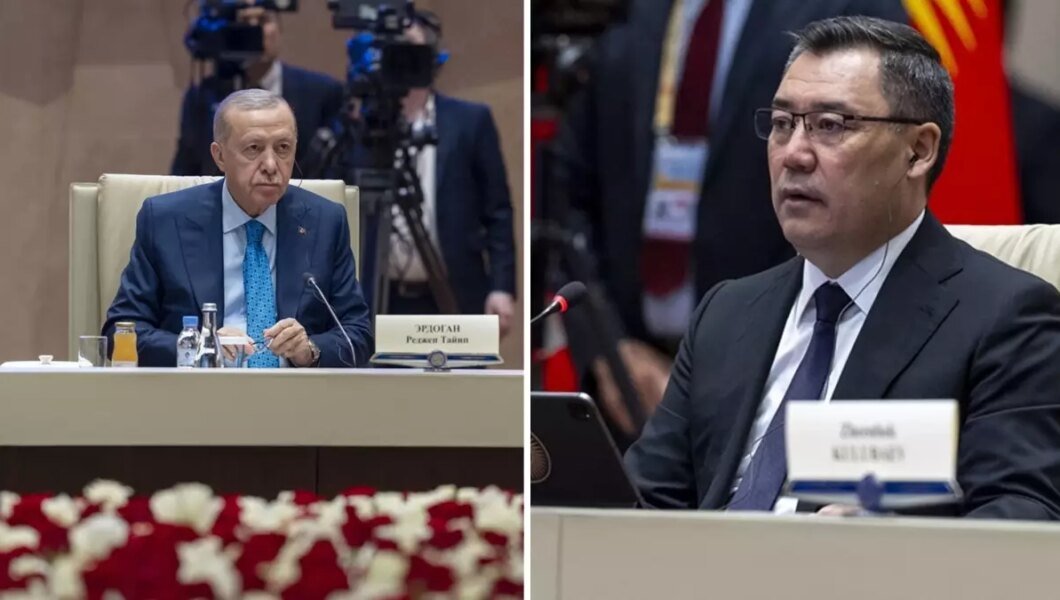 Kırgızistan Cumhurbaşkanı’ndan kameralar önünde Erdoğan’a teklif: Siz yapın