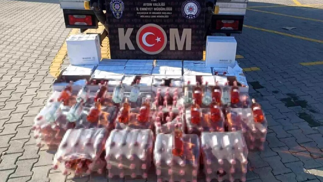 Aydın’da 444 Litre Sahte Alkol Ele Geçirildi