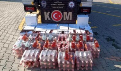 Aydın’da 444 Litre Sahte Alkol Ele Geçirildi