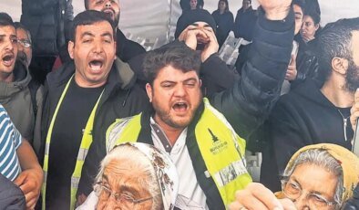 CHP lideri Özel’e işçi protestosu