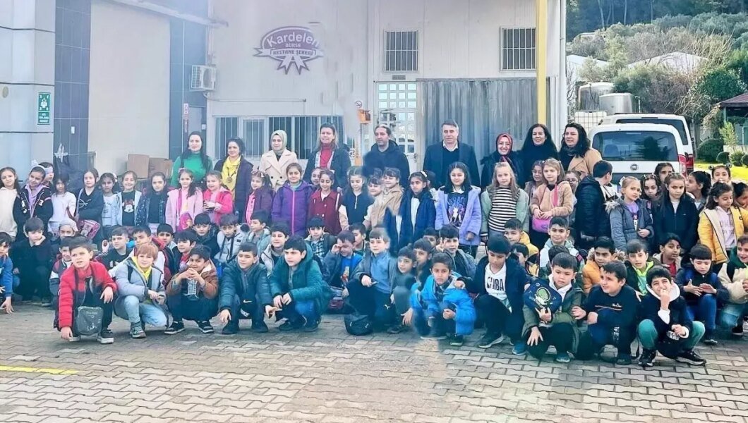 İlka Şekerleme’den Öğrencilere Kestane Şekeri Tanıtımı