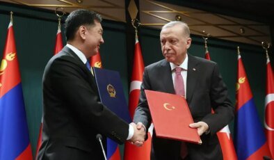 Moğolistan Cumhurbaşkanı Khurelsukh, Cumhurbaşkanı Erdoğan ile ortak basın toplantısında konuştu Açıklaması