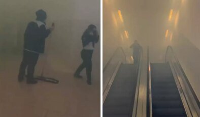 İstanbul’daki Akasya AVM’de yangın paniği