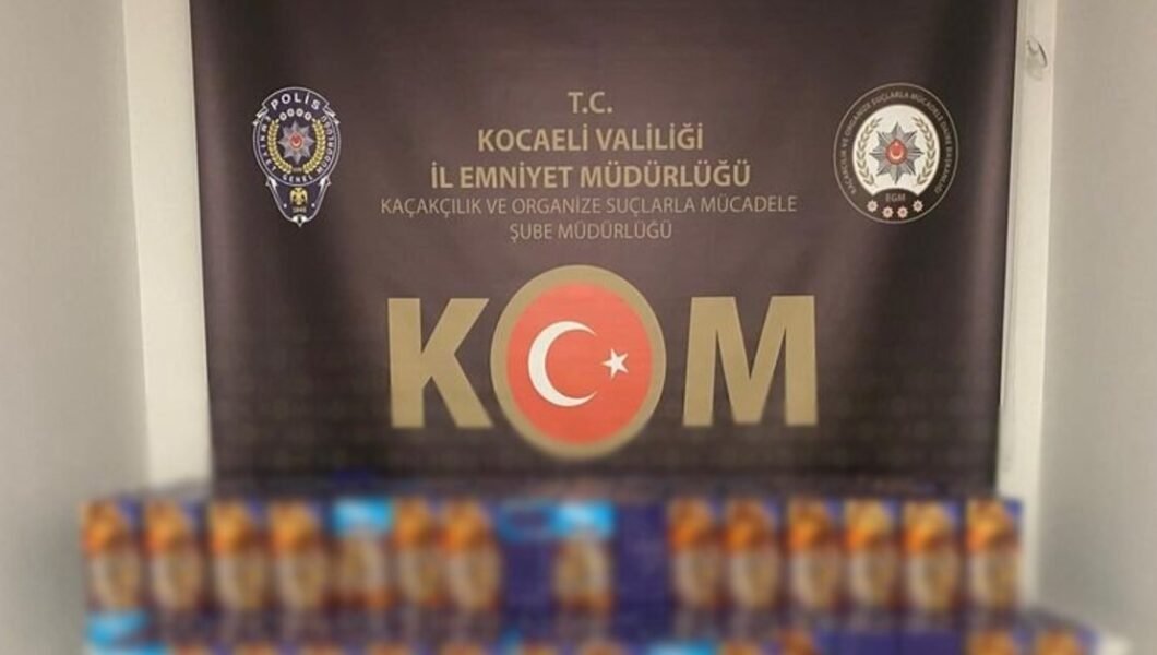 İzmit’te 315 litre sahte içki ele geçirildi: 3 gözaltı
