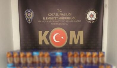 İzmit’te 315 litre sahte içki ele geçirildi: 3 gözaltı