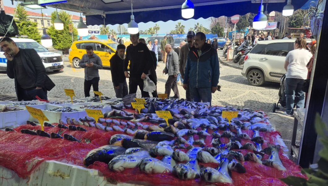Samsun’da balık tezgahlarında, Ramazan ayı sakinliği