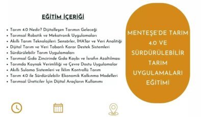 Menteşe Belediyesi’nden Tarım 4.0 Eğitimi Başlıyor